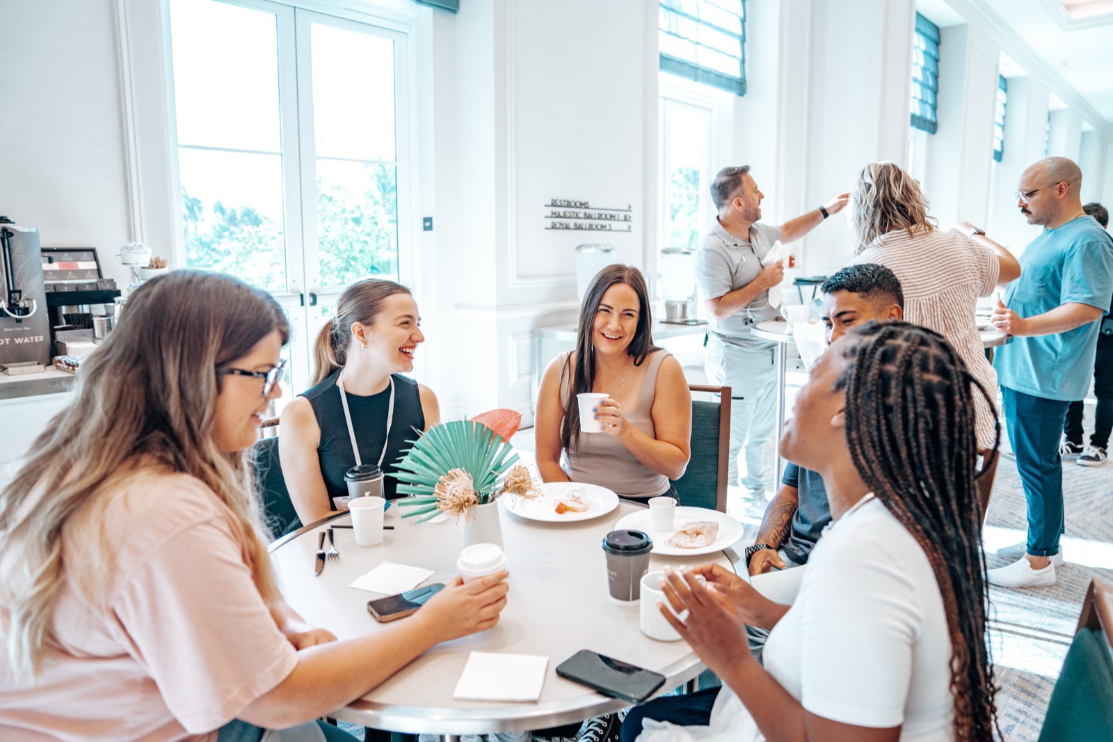 Group gathered for a teaching session